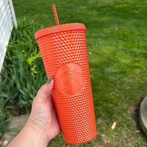 Orange Starbucks Tumbler